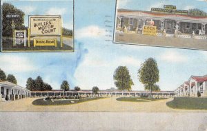 Jacksonboro South Carolina Butler's Motor Court Drive In Restaurant PC AA51336