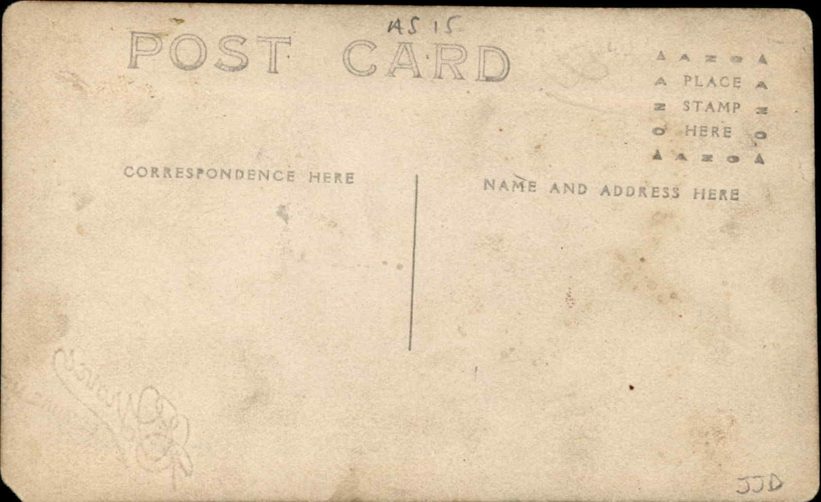 Horse Drawn Hearse Wagon & Men EDMORE Michigan MI Studio c1910 RPPC