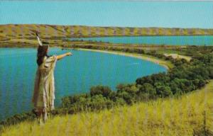 Canada Indian Maiden At Qu'Appelle Valley Saskatchewan