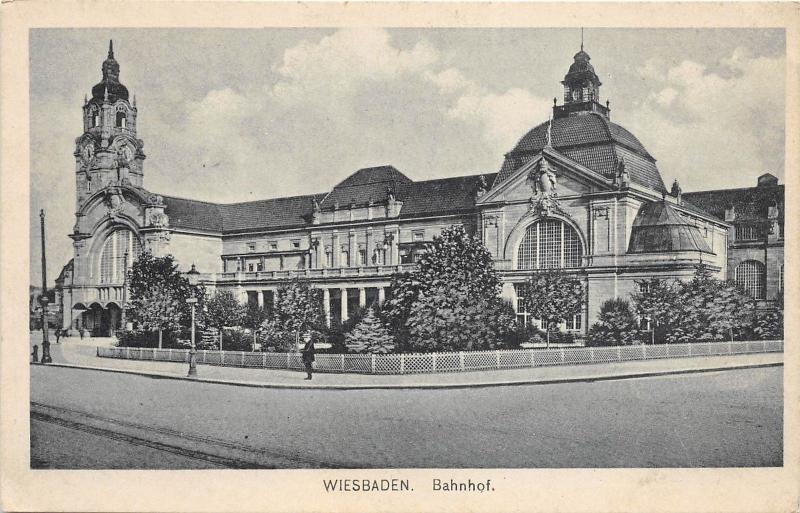 BF34775 wiesbaden bahnhof germany front/back scan