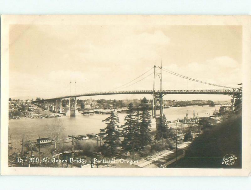 Pre-1942 rppc NICE VIEW Portland Oregon OR i6237