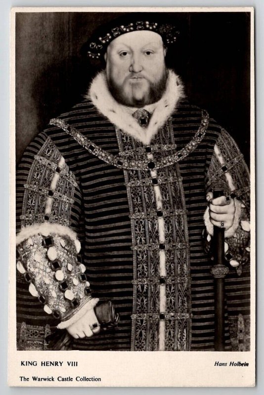 King Henry VII Hans Holbein The Warwick Castle Collec Real Photo Postcard R23