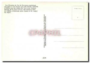 Modern Postcard Annot: The train station and the village