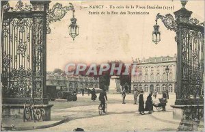 Old Postcard Nancy A Corner of the Place Stanislas (1755) Entree Rue Dominicans