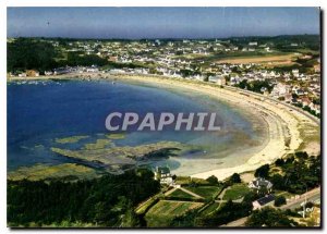 Modern Postcard The Colors Britain in Erquy overview of the beach