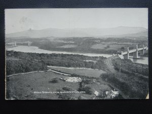 Wales MENAI STRAITS from ANGLESEY COLUMN c1910 Postcard by E.T.W. Dennis