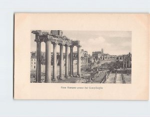 Postcard Foro Romano preso dal Campidoglio Rome Italy