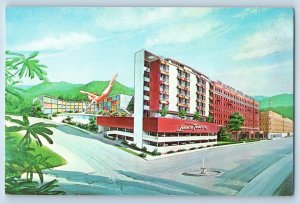 1960 Hot Springs National Park Arkansas AR Postcard Majestic Hotel Towers Baths