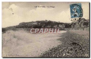 Le Havre Old Postcard Beach