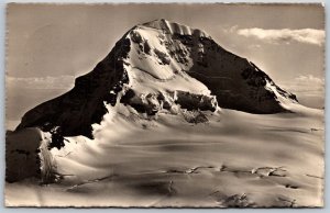 Vtg Switzerland Jungfraubahn Und Mönch RPPC Real Photo Postcard