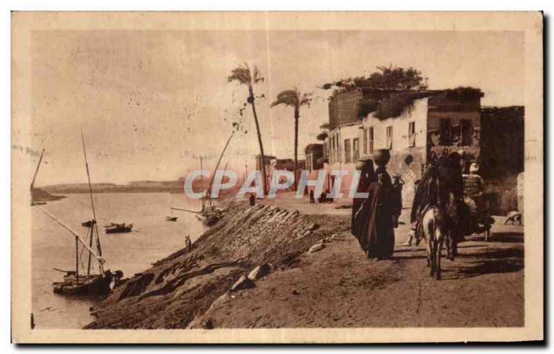 Postcard Ancient Egypt Egypt Cairo Landscape beside the Nile