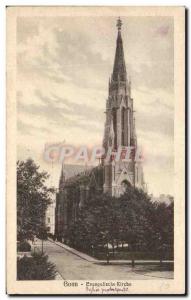 Old Postcard Bonn Evangelical Church