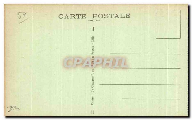 Postcard Old Lille Place de la Gare