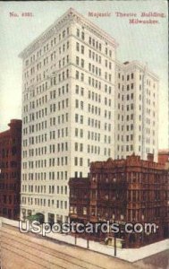 Majestic Theatre Building - MIlwaukee, Wisconsin WI Postcard