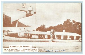 c1901 Hamilton Motel North Slappey Drive Albany Georgia GA Antique Postcard