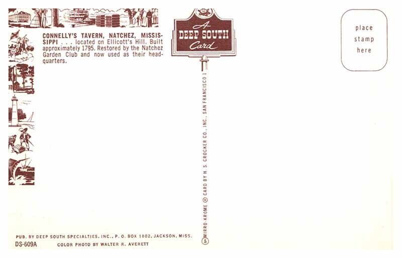 Postcard RESTAURANT SCENE Natchez Mississippi MS AR2318