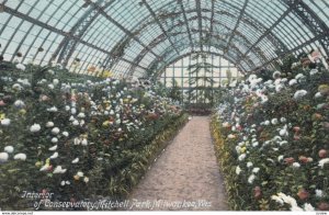 MILWAUKEE , Wisconsin , 1900-10s ; Interior of Conservatory , Mitchell Park