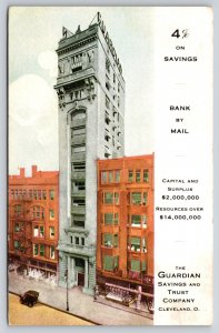 Cleveland Ohio~Guardian Savings & Trust Co~Bank by Mail~4% on Savings~c1910