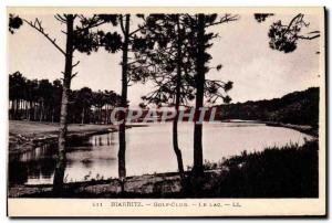 Old Postcard Biarritz Golf Club Lake