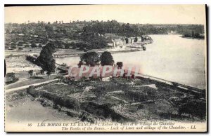 Old Postcard The Banks Of The Rance ecluse Livet and the Village Chatelier