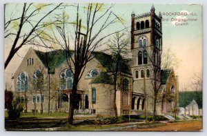 Rockford IL Great Variety of Towers on 2nd Congregational Church~Spring Trees