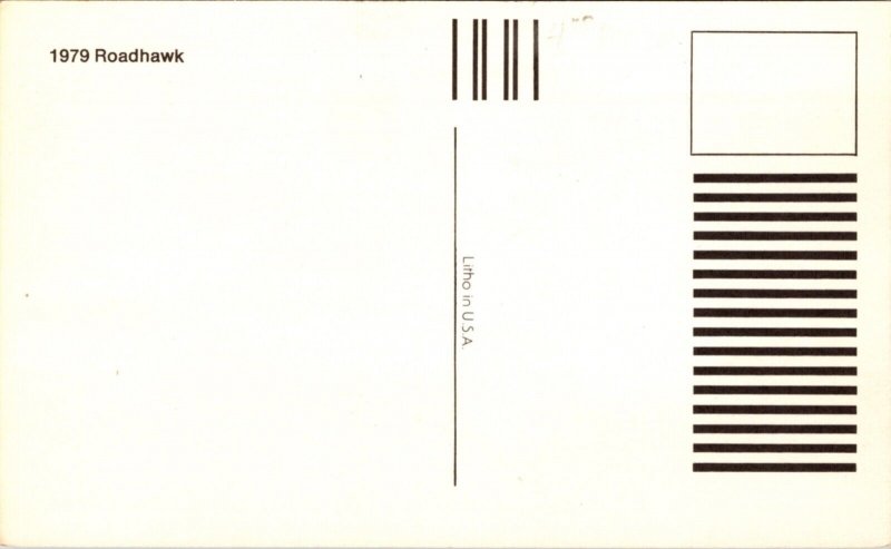 Advertising Postcard 1979 Buick Skyhawk Roadhawk
