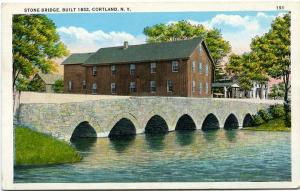 The Stone Bridge, Built in 1852 Cortland NY, New York WB