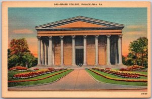 Girard College Philadelphia Pennsylvania Corinthian Style Architecture Postcard