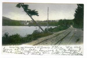 Pine Lake to Liverpool, New York 1906 used HAND COLORED PC, Caroga Lake