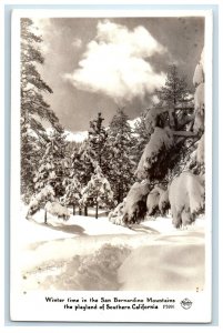 c1940's Playland Of South California San Bernardino Mtns CA RPPC Photo Postcard