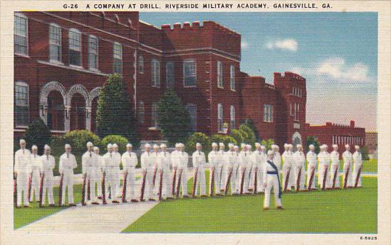 Company At Drill Riverside Military Academy Gainesville Florida