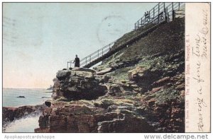 Rhode Island Newport The Forty Steps 1908