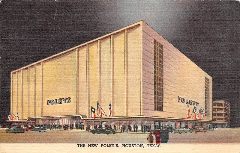 G22/ Houston Texas Postcard 1950 Linen New Foley's Department Store