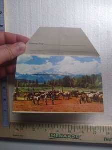 Postcard Folder The Grand Tetons and Jackson Hole Country, Wyoming