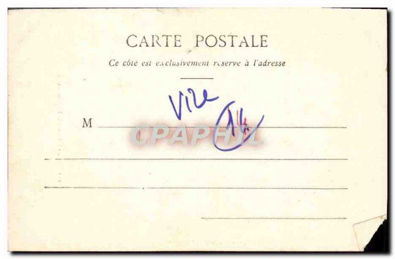 Old Postcard Vire Interior of & # 39eglise