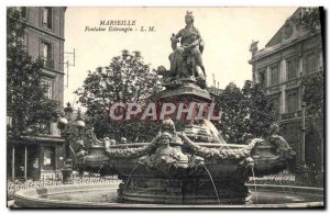 Old Postcard Marseille Fontaine Estrangin