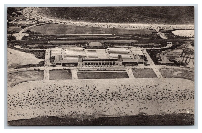 Jones Beach State Park East Bathhouse Zach's Bay New York Albertype Postcard U22