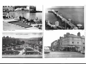 Wales  - Four  postcard Llandudno views  unposted (2 Real Photos) #3148