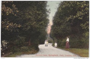 LONDON , Ontario , Canada , PU-1908 ; Lover's Lane , springbank Park