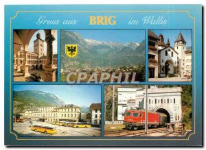 Modern Postcard Brig im Wallis