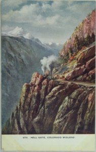 C. 1910 Hell Gate, Colorado Midland. Vintage Postcard P49