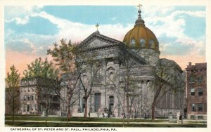 Vintage Postcard Cathedral of St. Peter & St. Paul Philadelphia Pennsylvania PA