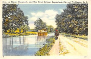 Historic Chesapeake and Ohio Canal between Cumberland, MD. And Washington, D....