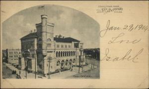 San Antonio TX Post Office c1905 Postcard #3 Used