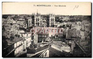 Old Postcard Montpellier general view