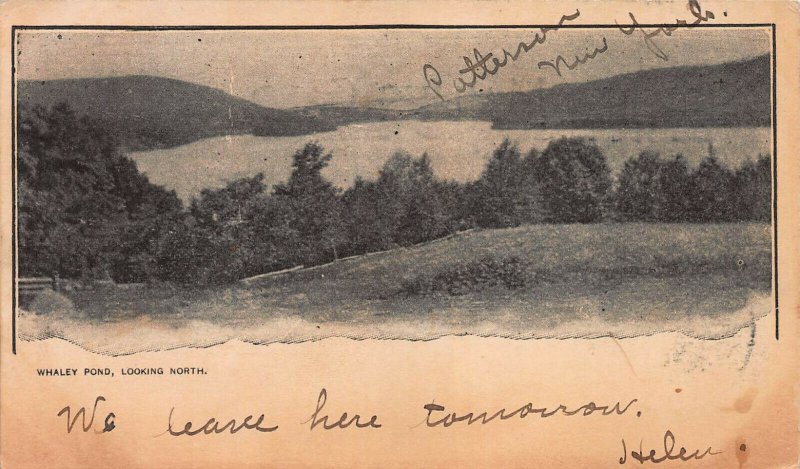 Whaley Pond, Looking North, New York State, Private Mailing Card, Used in 1905