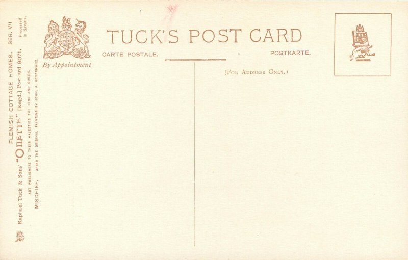 Tuck's Oilette Postcards Flemish Cottage Homes Ser VII Set of 6 No.9071 Package