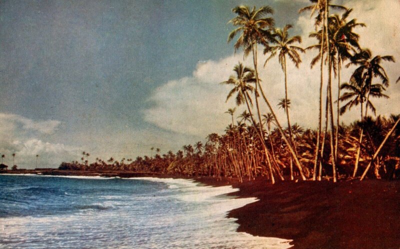 Hawaii Kalapana Beach Island Of Hawaii Postcard 09.86