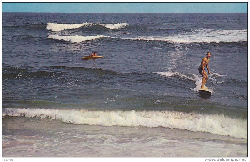 Surfing , Outer Banks , North Carolina , PU-1967