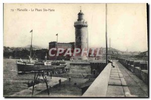 Old Postcard Marseille Le Phare Ste Marie